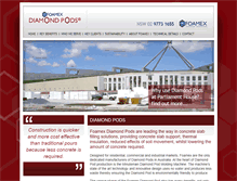 Tablet Screenshot of diamondpods.com.au